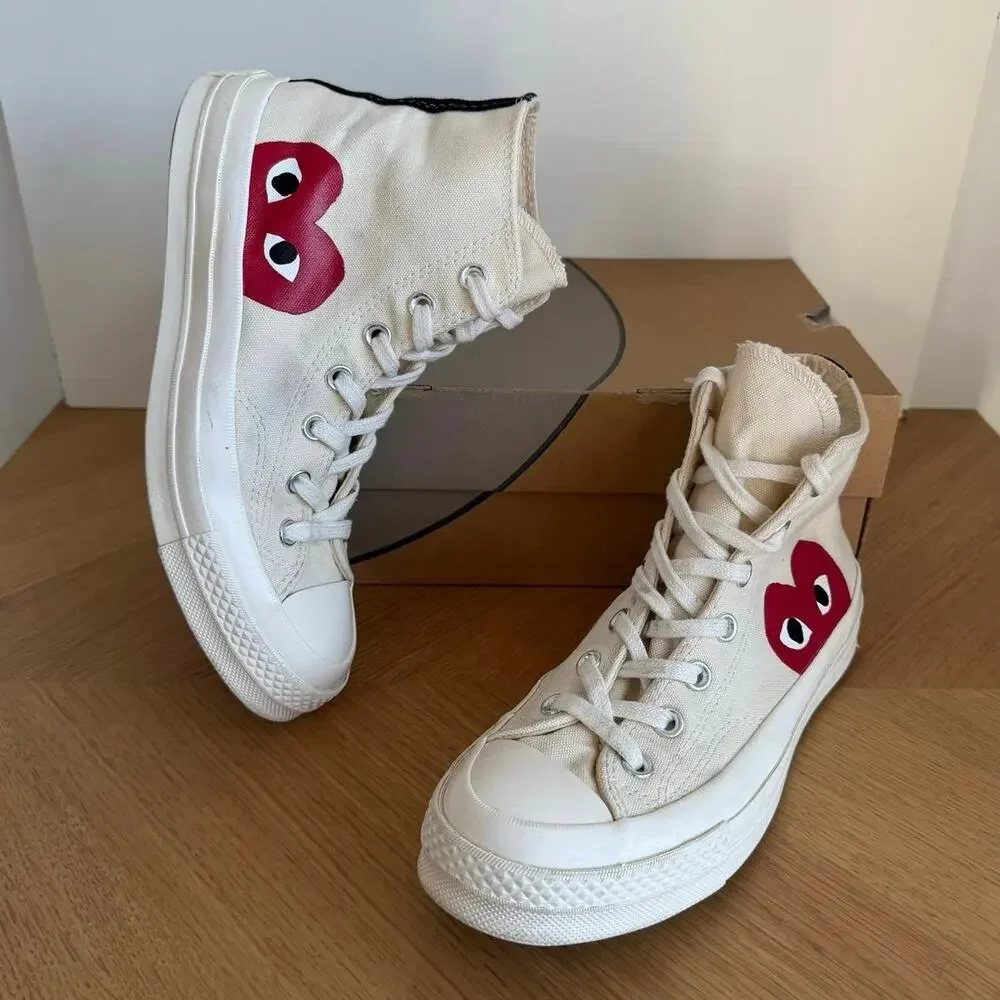 Converse x Comme Des Garçons Hi Top Unisex Sneakers- SZ Men 6- Women 8